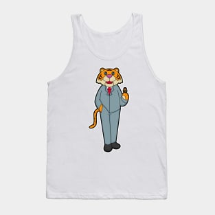 Tiger as Groom with Wedding ring Tank Top